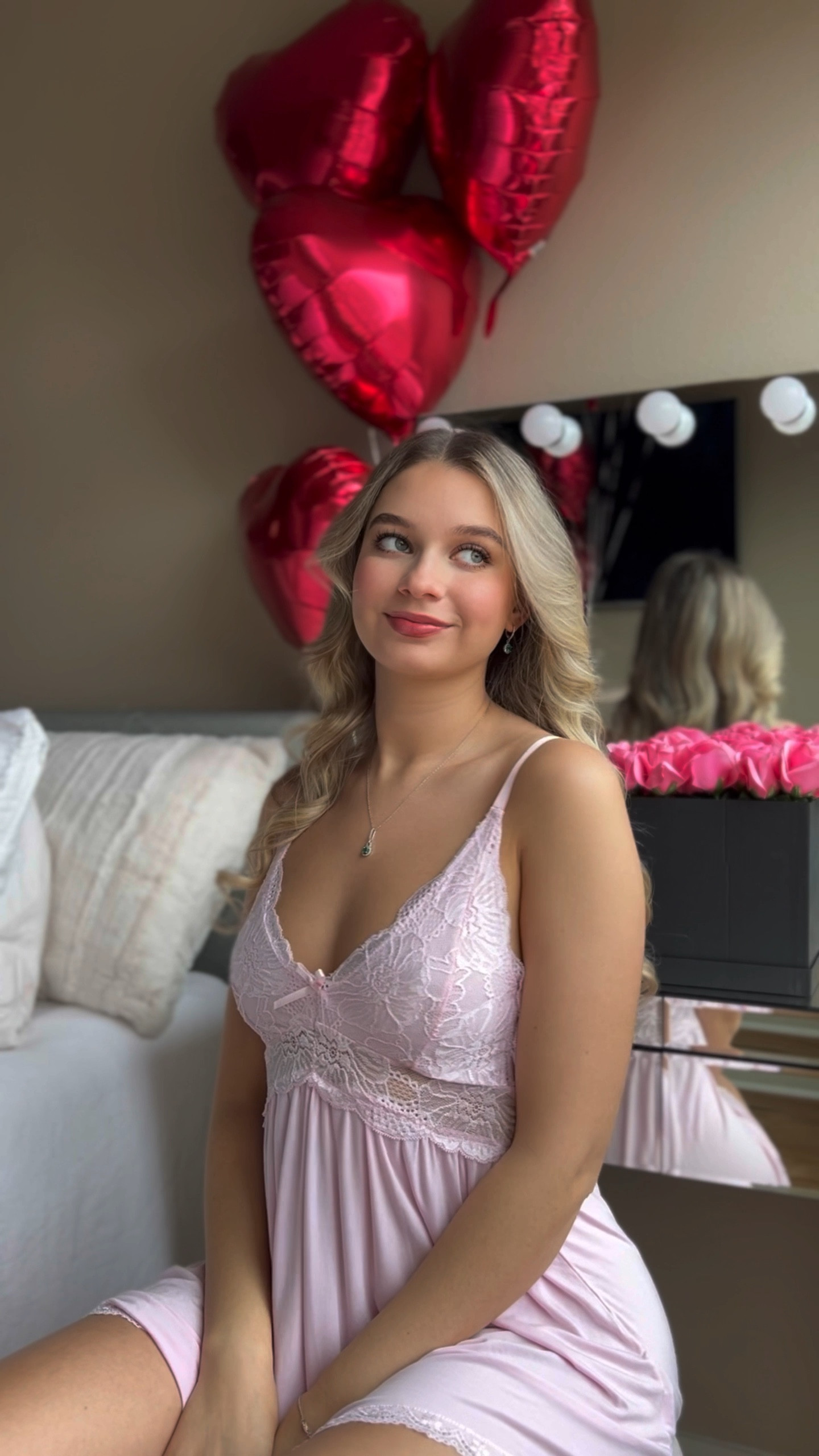 Babydoll night slip while getting ready puts you into your most confident self mood! I did heatless curls. They also save my hair from a lot of heat damante. 

#LTKfindsunder50 #LTKSeasonal #LTKVideo