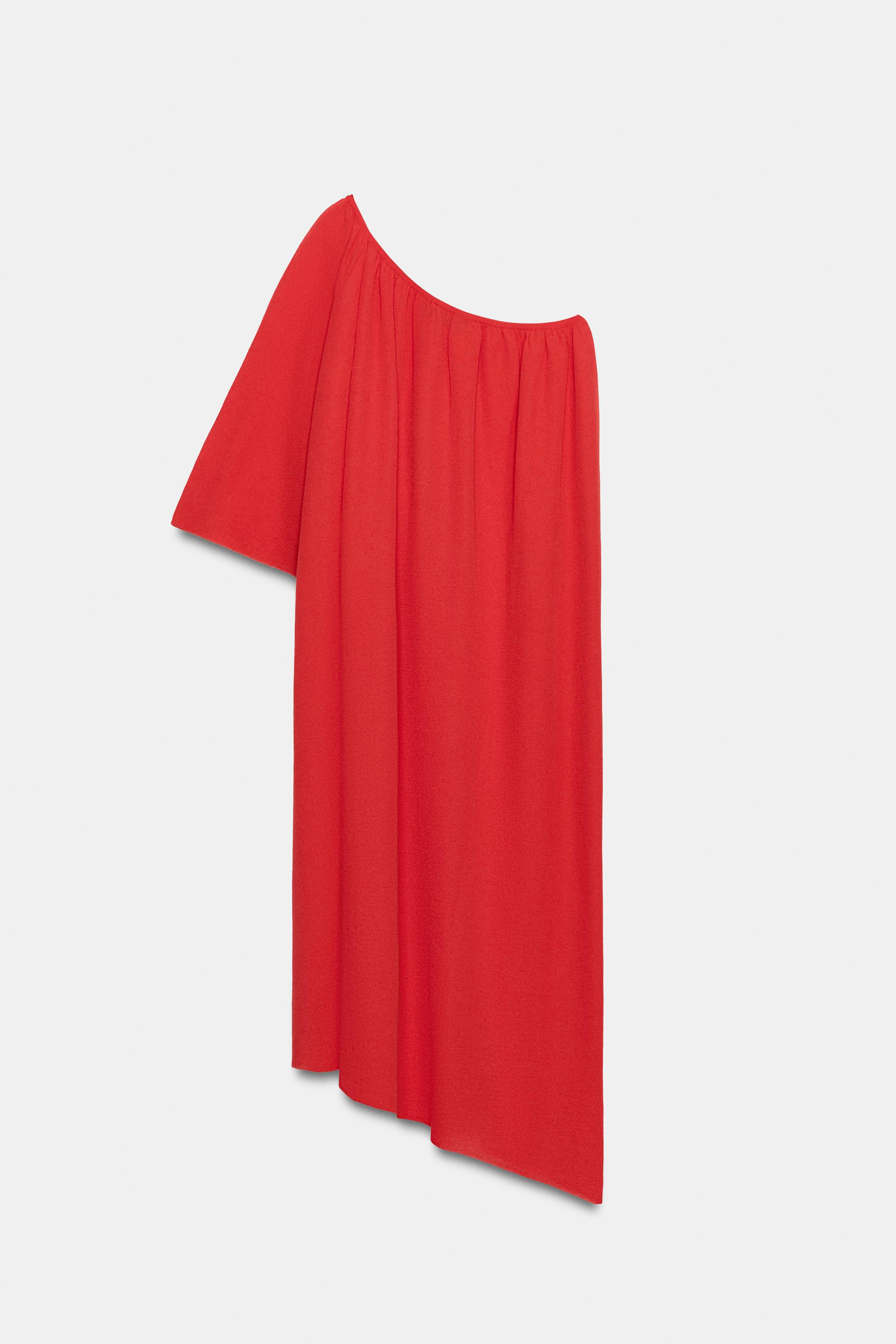 ASYMMETRIC KNIT DRESS | Zara US