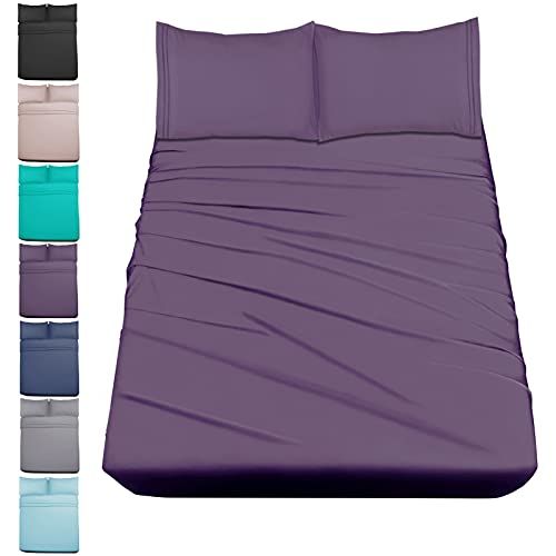 Mejoroom Queen Size Sheet Set - Hotel Luxury 1800 Bedding Sheets & Pillowcases - Deep Pocket Fitted  | Amazon (US)