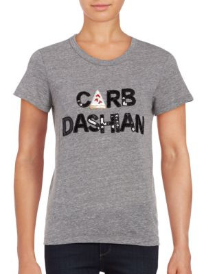 Bow And Drape - Carb Dashian Heathered Tee | Lord & Taylor
