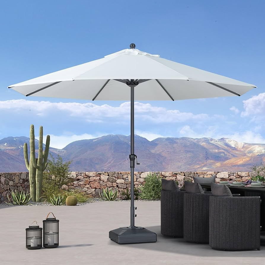 PURPLE LEAF 11' Round Patio Umbrella Outdoor Table Umbrella Aluminum Frame Market Umbrella Sun Um... | Amazon (US)