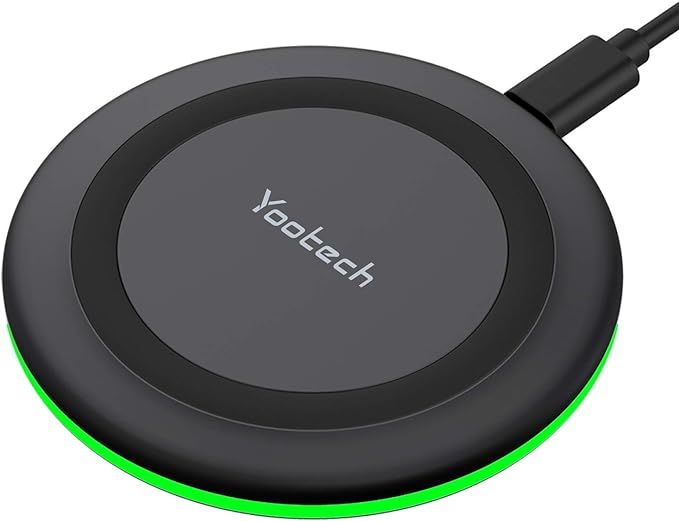 Yootech Wireless Charger,Qi-Certified 10W Max Fast Wireless Charging Pad Compatible with iPhone 1... | Amazon (US)