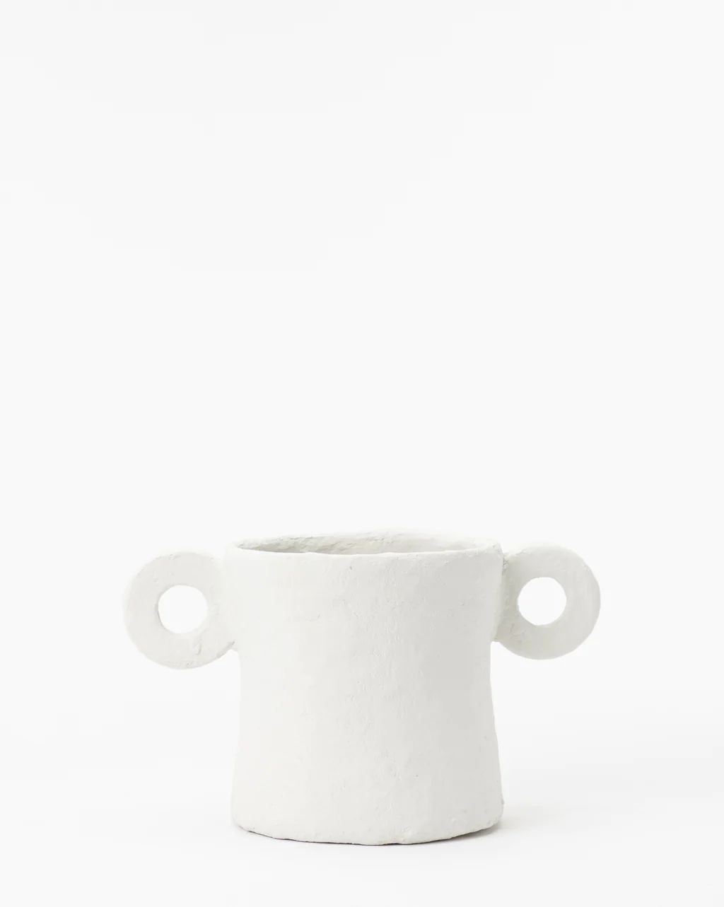 Light Gray Paper Mache Pot | McGee & Co.