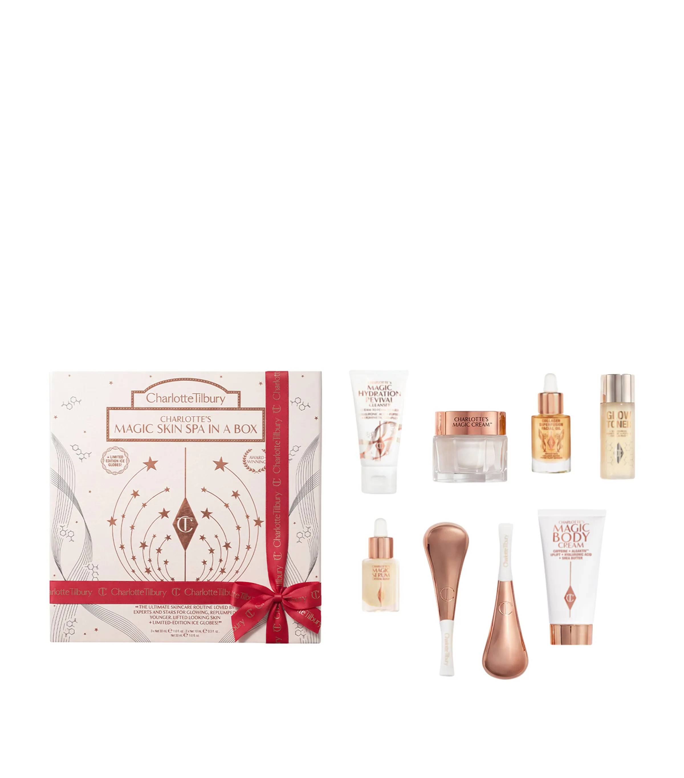 Charlotte Tilbury Charlotte’s Magic Skin Spa in a Box Skincare Gift Set (Worth £185) | Harrods UK