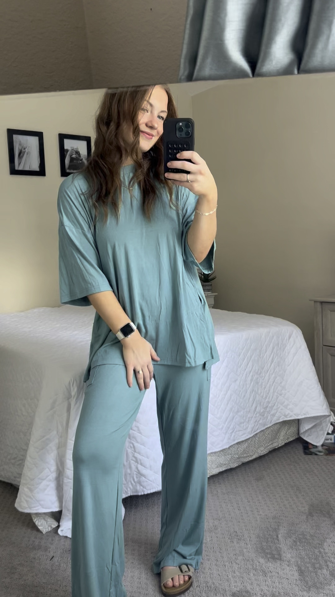 I wish I had this set postpartum. It's so soft and super lightweight for summer. I love that it's bringing a pop of color to my wardrobe!
I would have been able to wear this outfit when I was pregnant too because it's so stretchy!
• I'm wearing size small in the set-TTS
Matching set, pop of color, maternity, nursing friendly, flowy, Amazon set, casual, mom outfit,
Kendra Scott


#LTKStyleTip #LTKFindsUnder50