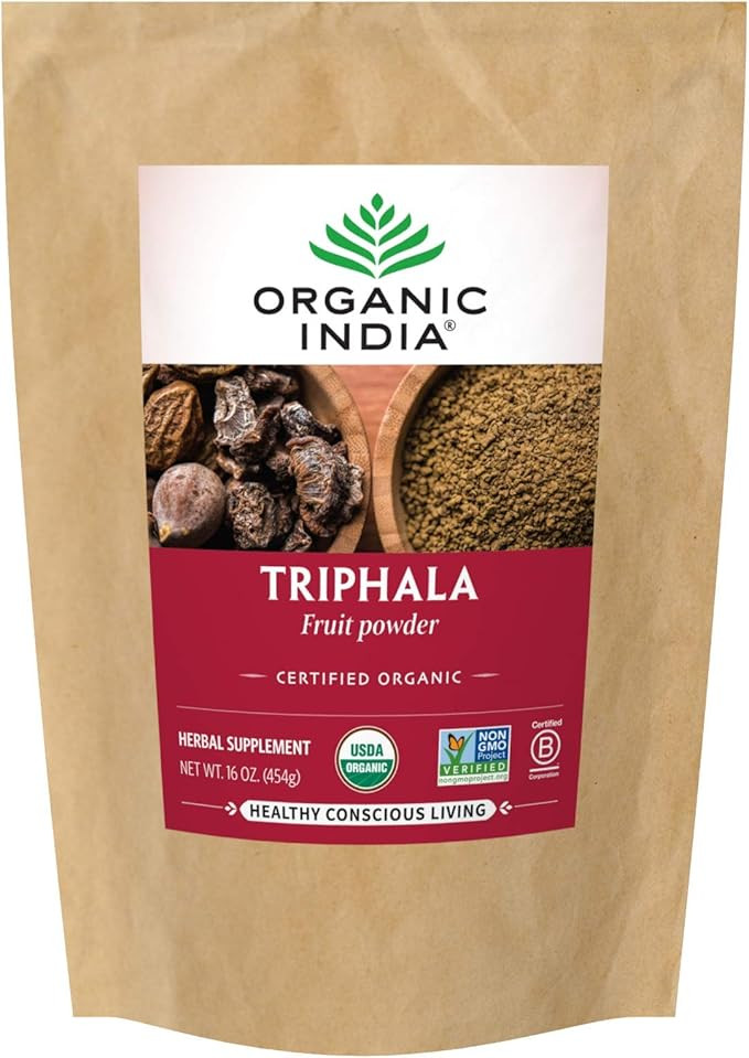 Organic India Triphala - Herbal Supplement with Amla, Bibhitaki, Haritaki, Digestion & Colon Supp... | Amazon (US)