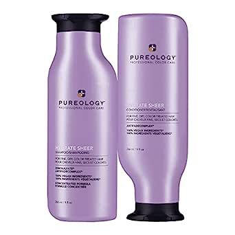 Pureology Hydrate Sheer Nourishing Shampoo | For Fine, Dry Color Treated Hair | Sulfate-Free | Si... | Amazon (US)