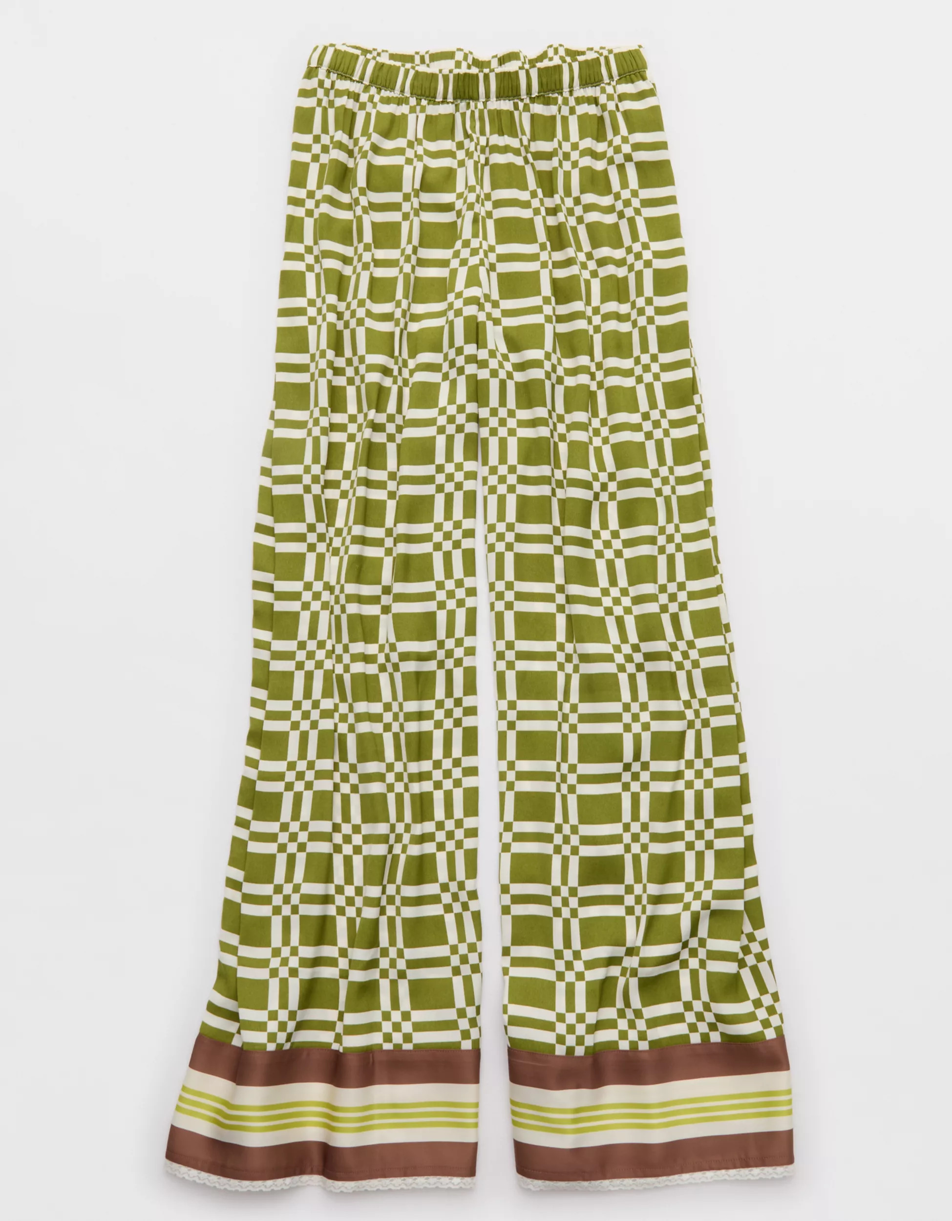 Aerie Satin Trouser PJ | Aerie