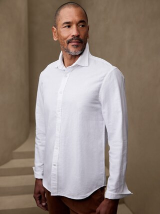 Slim Linen-Cotton Shirt | Banana Republic Factory