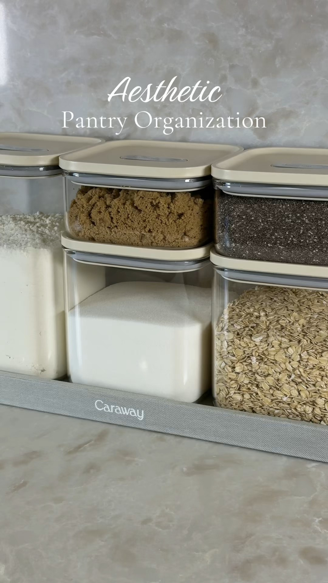 Organization but make it pretty 🥰 
I love these pantry food storage containers so much! They are glass and have an air tight seal. 
Use code HALEYKLEI for 10% off 
•
•
Kitchen storage, pantry storage, kitchen organization, food storage containers, food storage, glass food storage, caraway home

#LTKSaleAlert #LTKfoodie #LTKHome