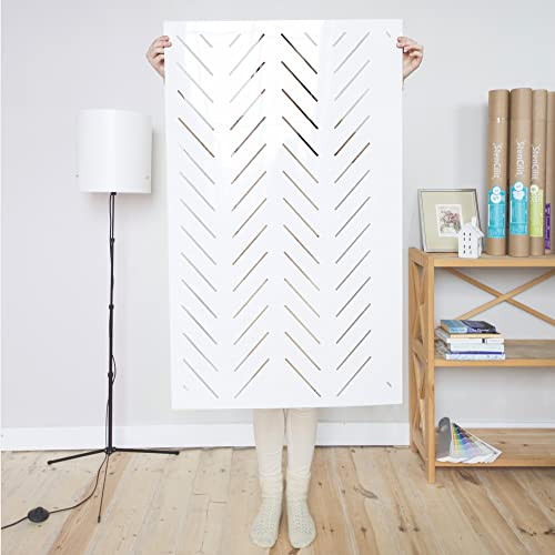 STENCILIT® Herringbone Simple Large Wall Stencil For Painting - XL 22“x 40“ - Diy Geometric All Over | Amazon (US)