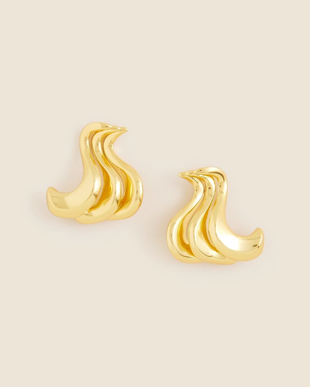 Sculptural squiggle earrings | J. Crew US