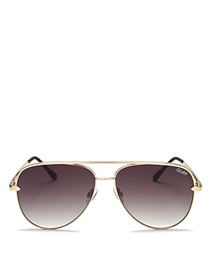 Quay Women's #Quayxdesi Sahara Aviator Sunglasses, 58mm | Bloomingdale's (US)