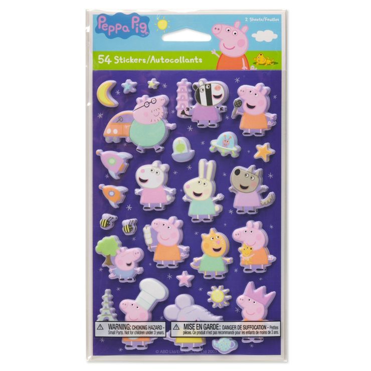 Peppa Pig 54ct Puffy Stickers | Target