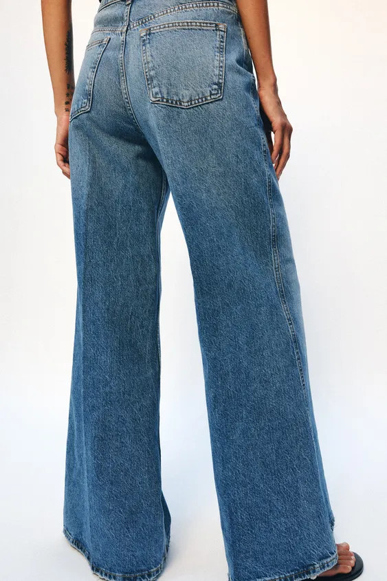 ZW COLLECTION HIGH-WAIST FLARE JEANS | Zara UK