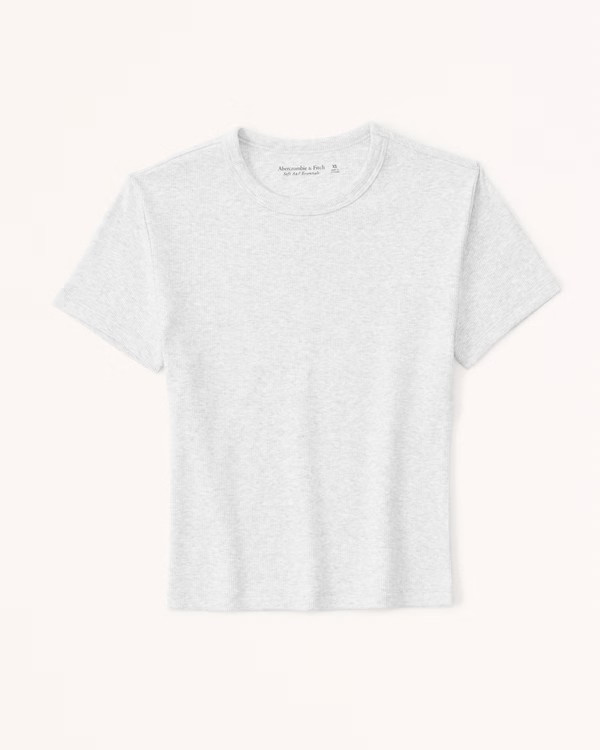 Essential Rib Baby Tee | Abercrombie & Fitch (US)