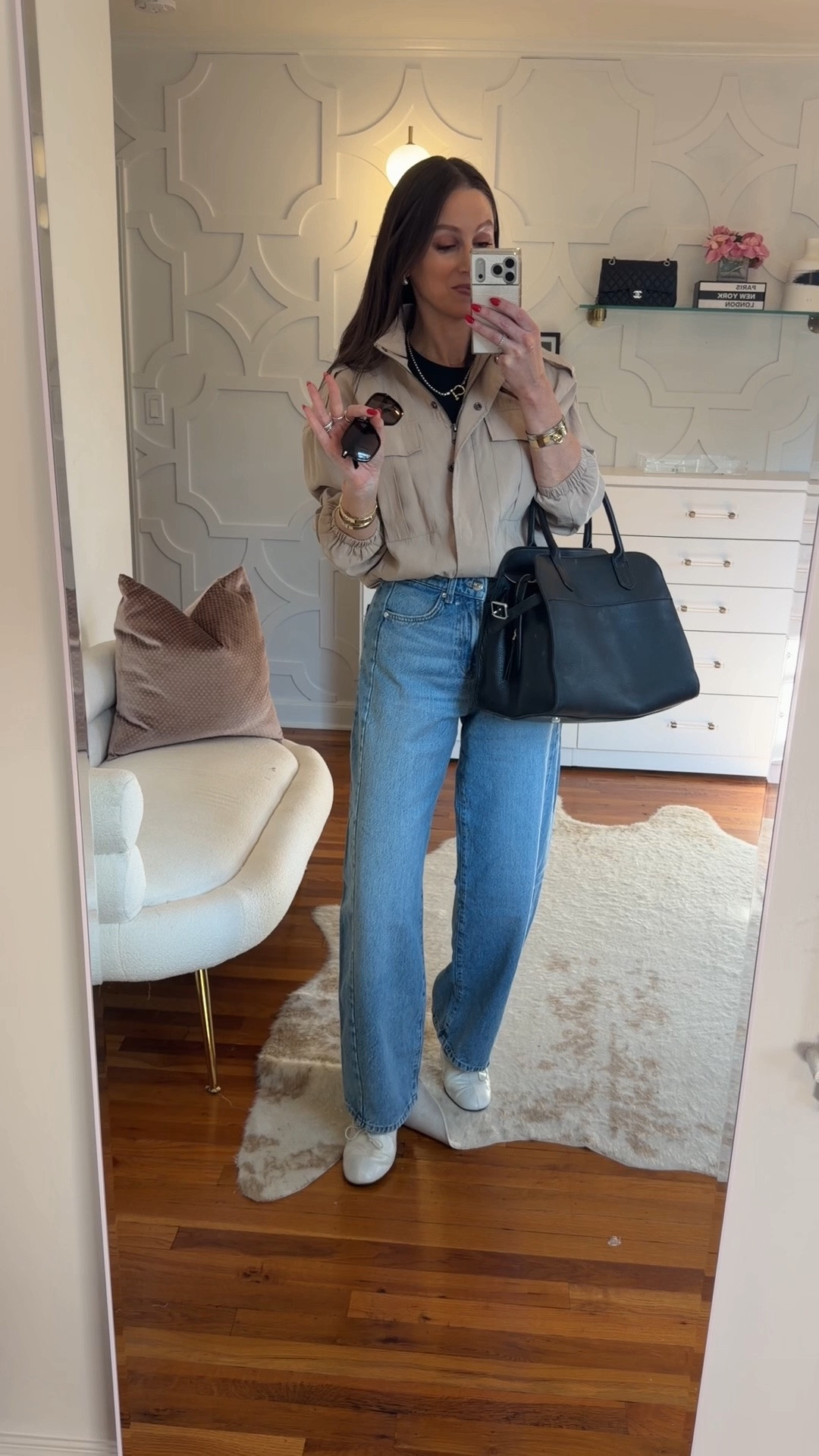 Amazed at how good these jeans are for under $60!!!! The jacket is perfect and lightweight and the shoes I’ve been living in. Everything is true to size.