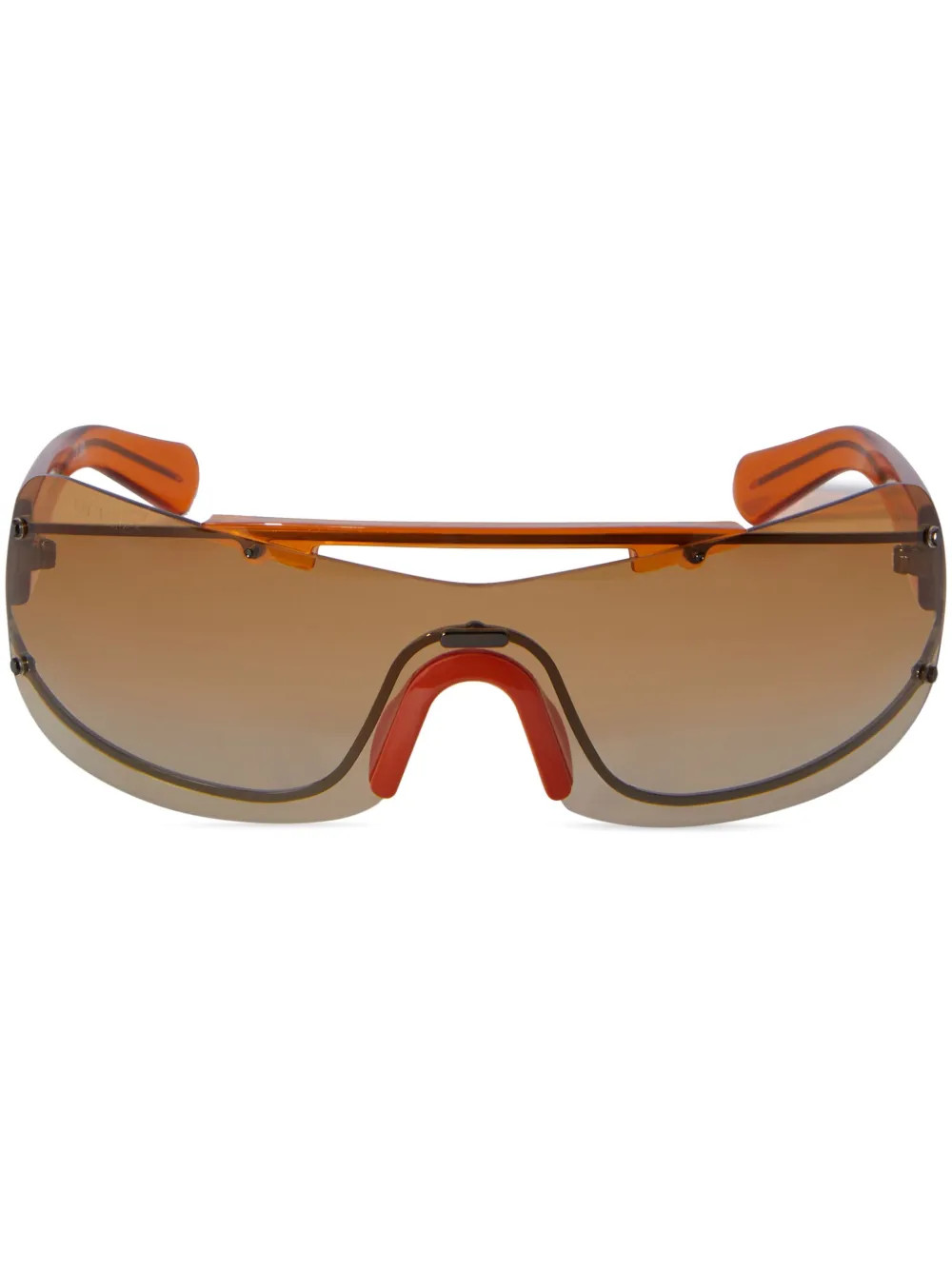 Off-White Occhiali Da Sole Big Wharf In Stile Biker - Farfetch | Farfetch Global