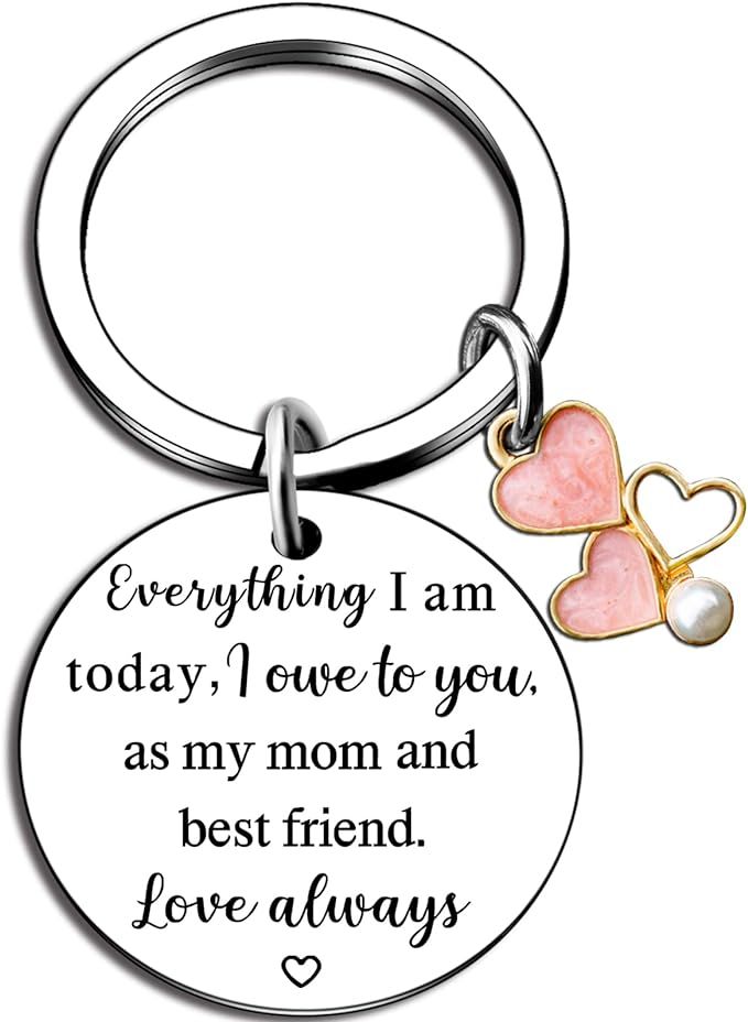 Mother's Day Keychain Gifts from Daughter Son - Remember I Love You Mom Birthday Christmas Gift f... | Amazon (US)