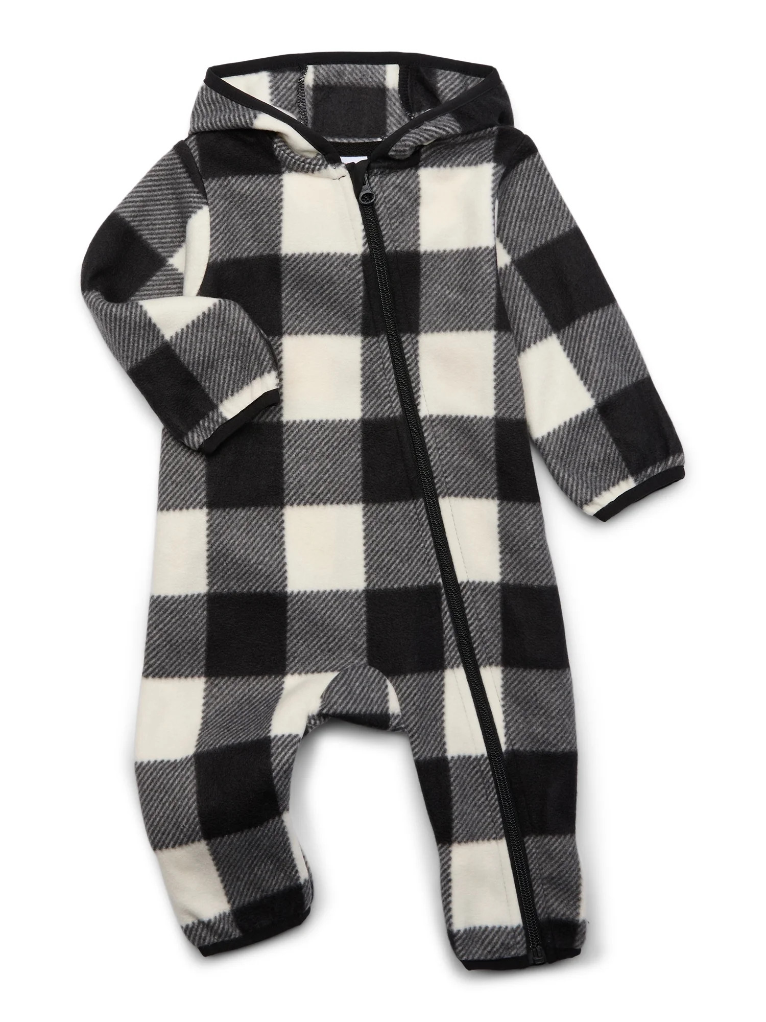 Wonder Nation Baby Microfleece Pram with Hood, Size 0M-12M | Walmart (US)