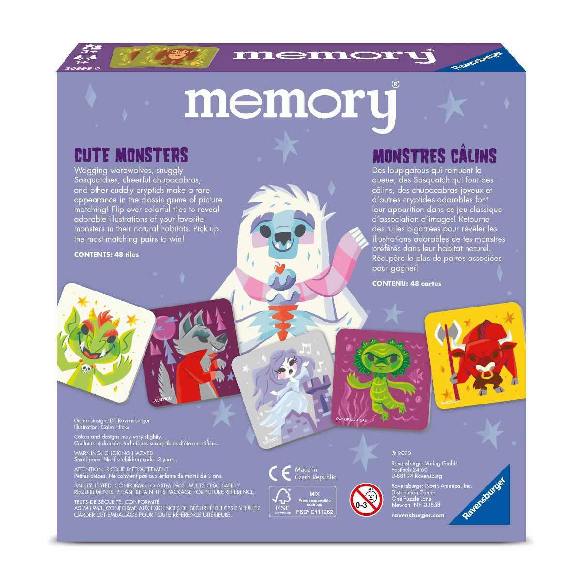 Ravensburger memory: Cute Monsters Board Game | Target