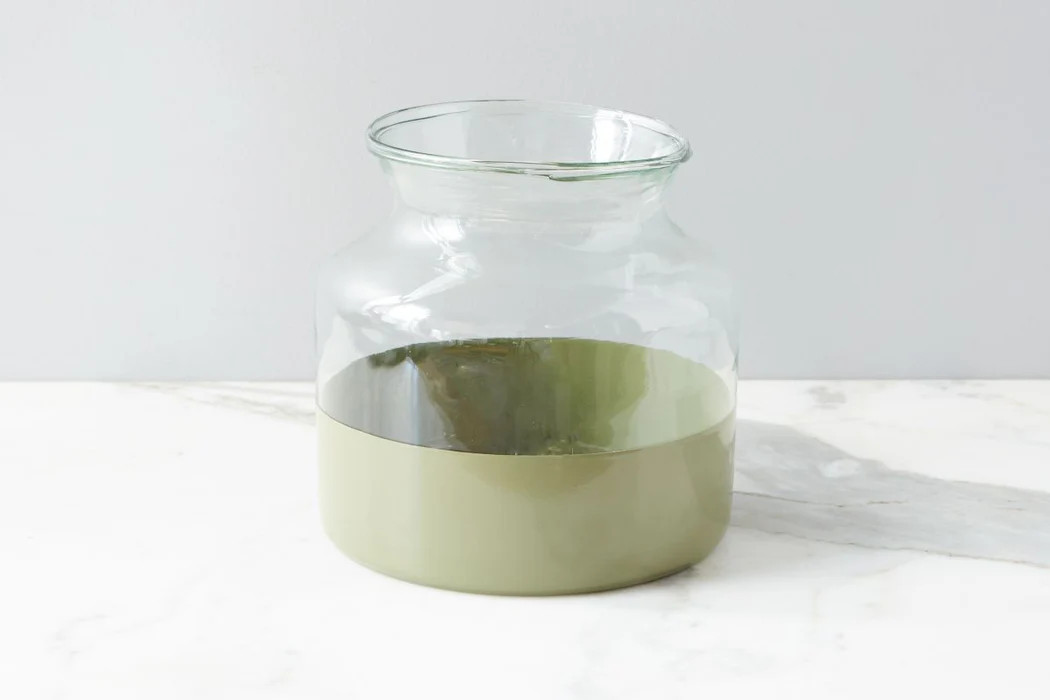 Sage Colorblock Flower Vase | etúHOME