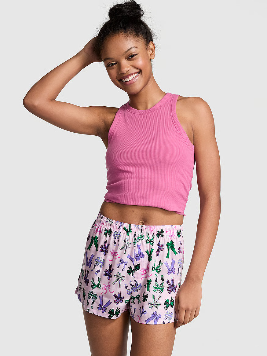 Buy TENCEL™ Boxy Pajama Shorts - Order Pajama Bottoms online 5000006993 - PINK US | Victoria's Secret (US / CA )