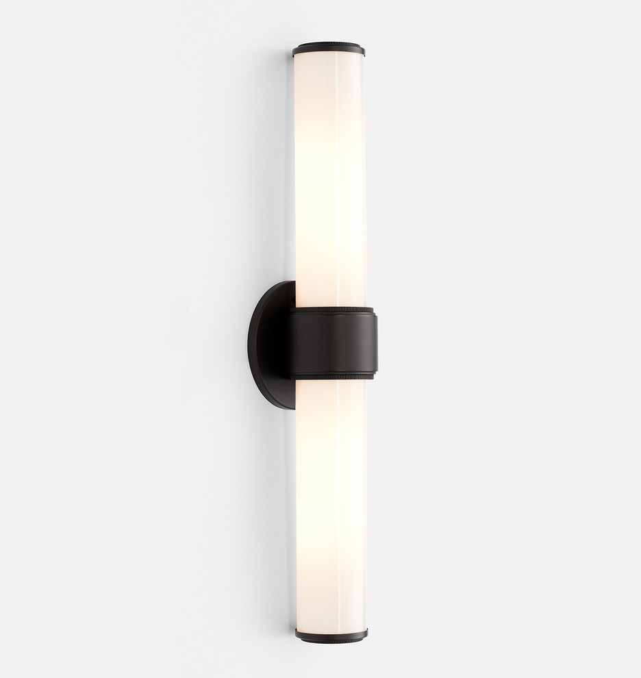 Rigdon Double Tube Wall Sconce | Rejuvenation