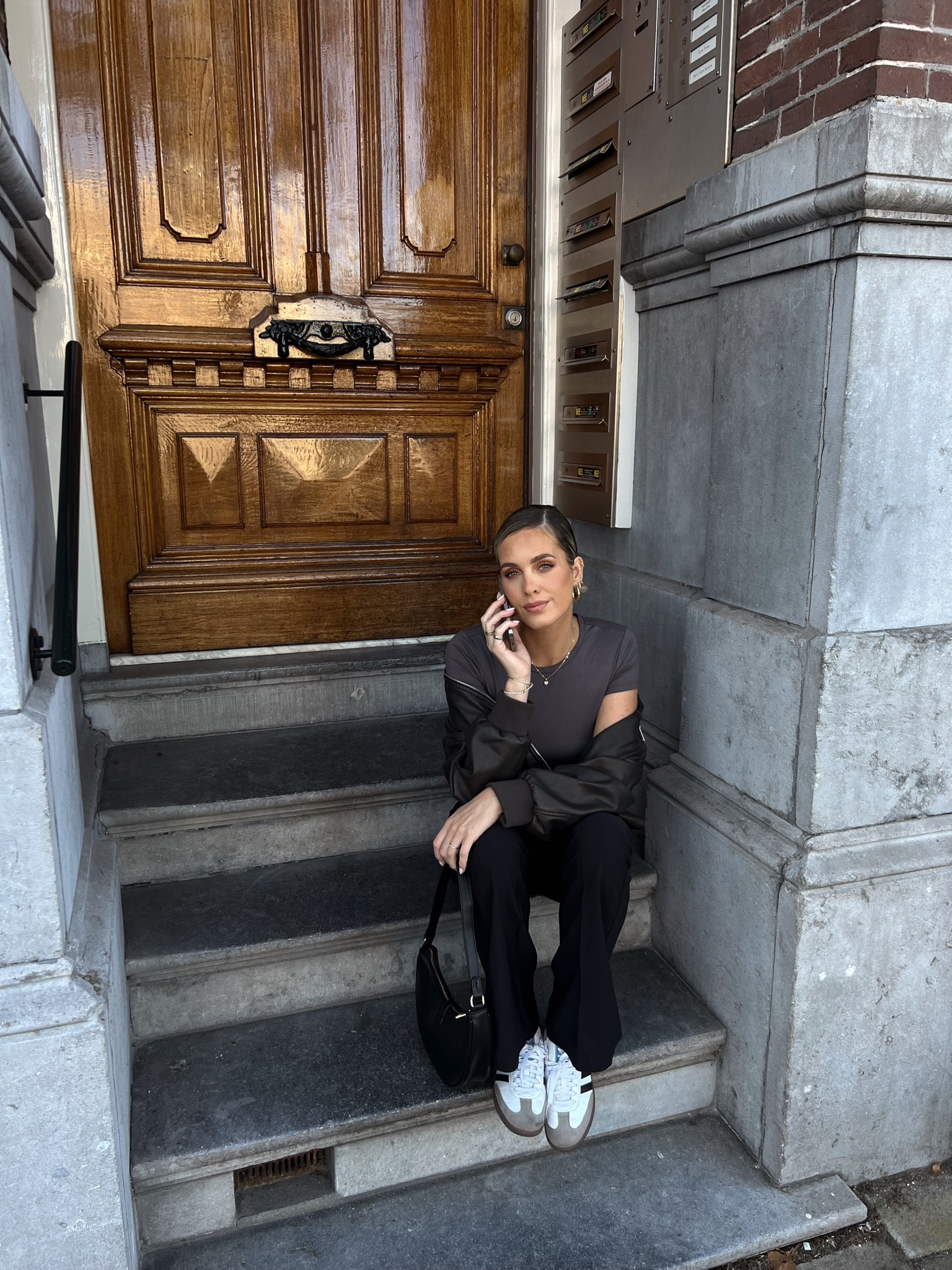 Casual street style look 🖤

outfit inspiration, autumn outfit, Gina Tricot, Adidas Samba, grey tshirt, black trousers. 

#LTKeurope #LTKSeasonal #LTKstyletip