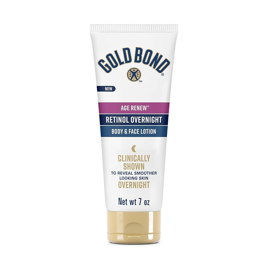 Gold Bond Age Renew Retinol Overnight Body & Face Lotion, With Retinol & Peptide Complex, for Dry... | Amazon (US)