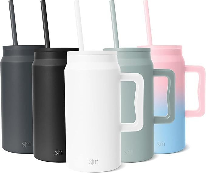 Simple Modern 50 oz Mug Tumbler with Handle and Straw Lid | Reusable Insulated Stainless Steel La... | Amazon (US)