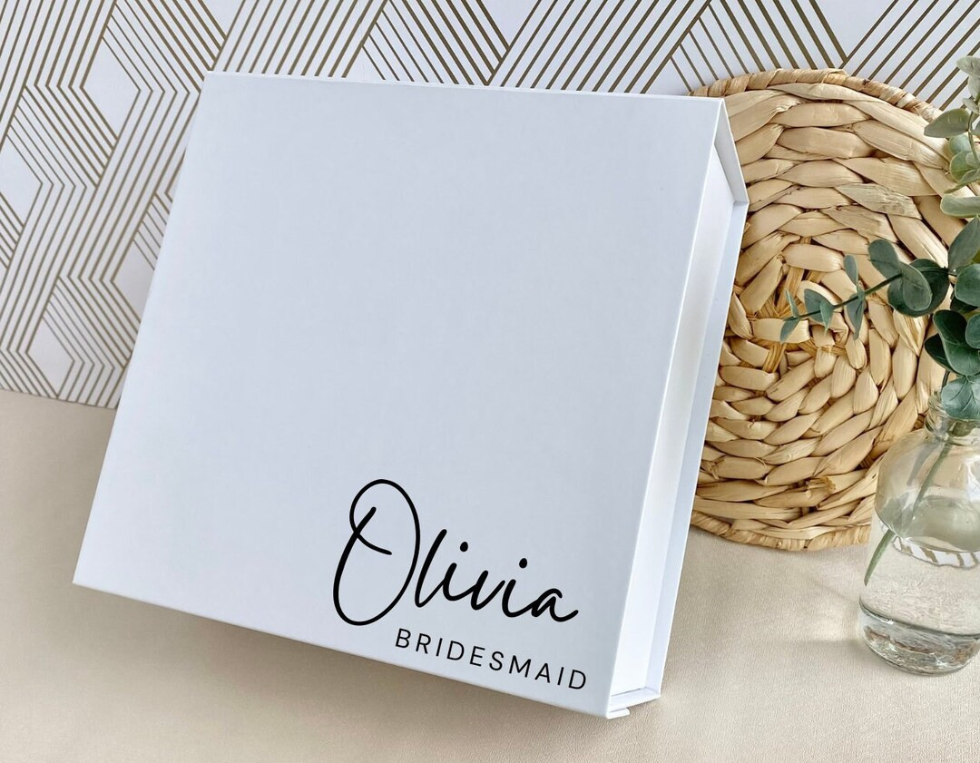 Empty Bridesmaid Proposal Box Magnetic Gift Box Personalized Magnetic Gift Box Empty Gift Box Gif... | Etsy (US)