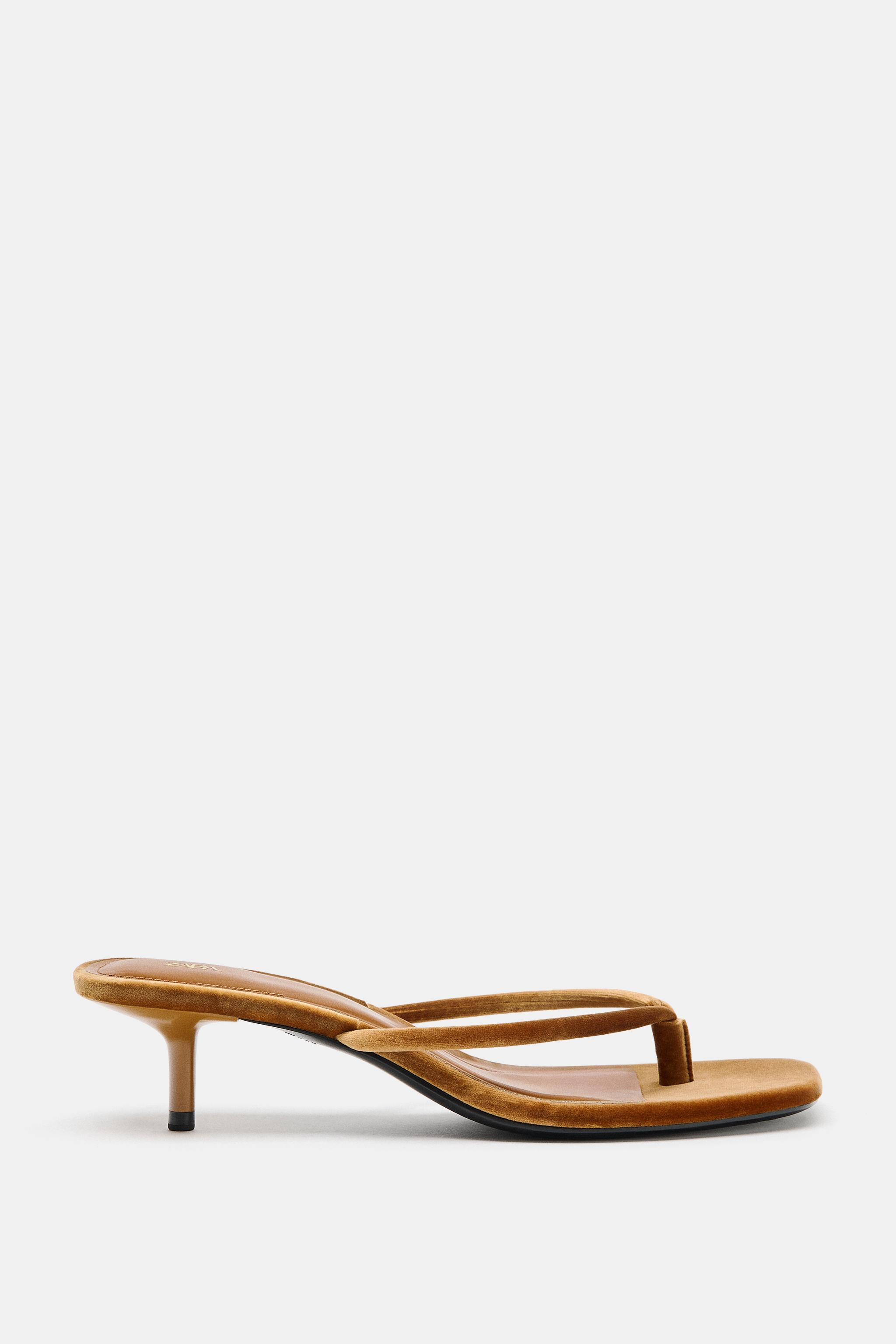 VELVET EFFECT SANDALS | Zara US