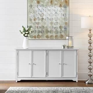Home Decorators Collection Bradstone 4 Door White Storage Console JS-3421-A - The Home Depot | The Home Depot