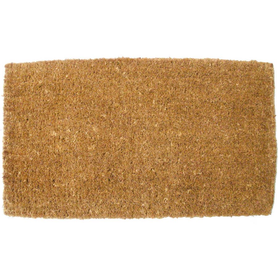 J & M Home Fashions Plain Vycome Coco Doormat | Walmart (US)