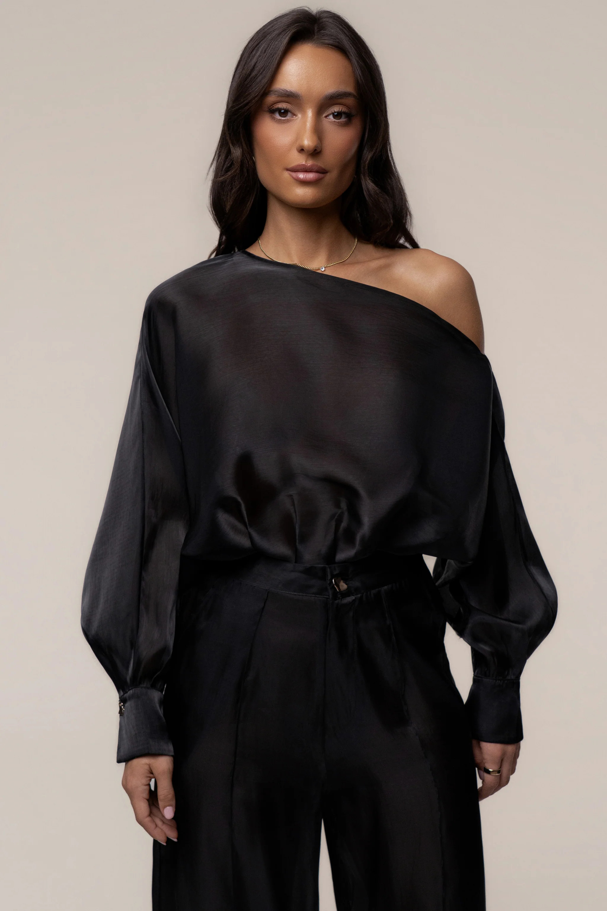Black Resort Glow Organza Bodysuit | JLUXLABEL US