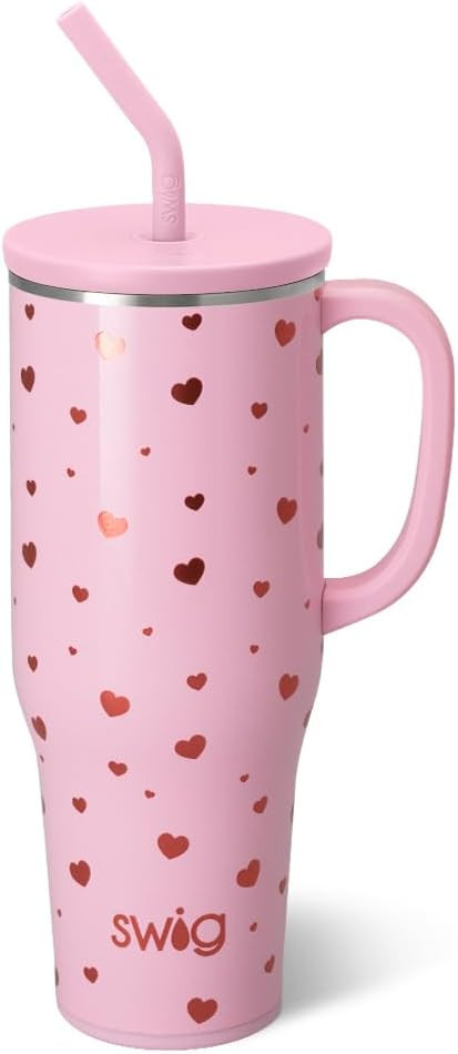 Swig Life 40oz Mega Mug, 40oz Tumbler with Handle and Straw, Extra Large Insulated Tumblers, Cup ... | Amazon (US)
