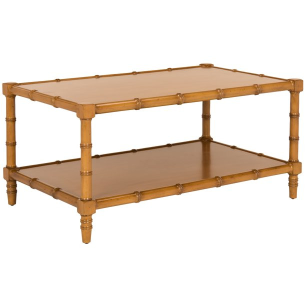 Safavieh Noam Modern Solid Coastal Bamboo Coffee Table | Walmart (US)