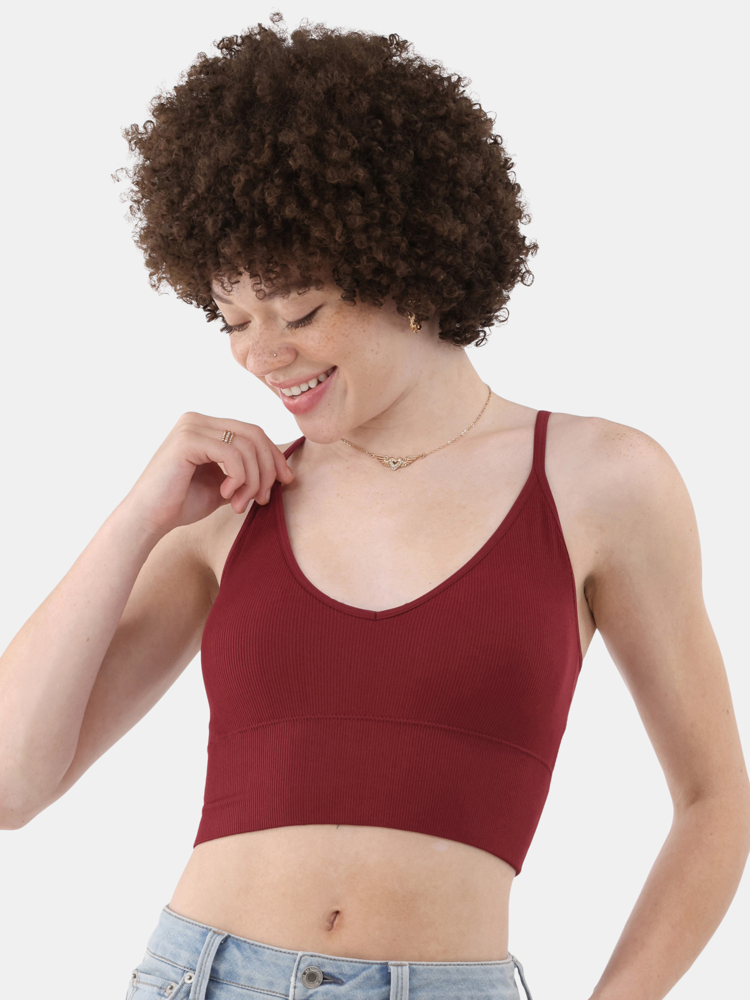 No Boundaries Seamless Tank Top, Women's and Women's Plus | Walmart (US)