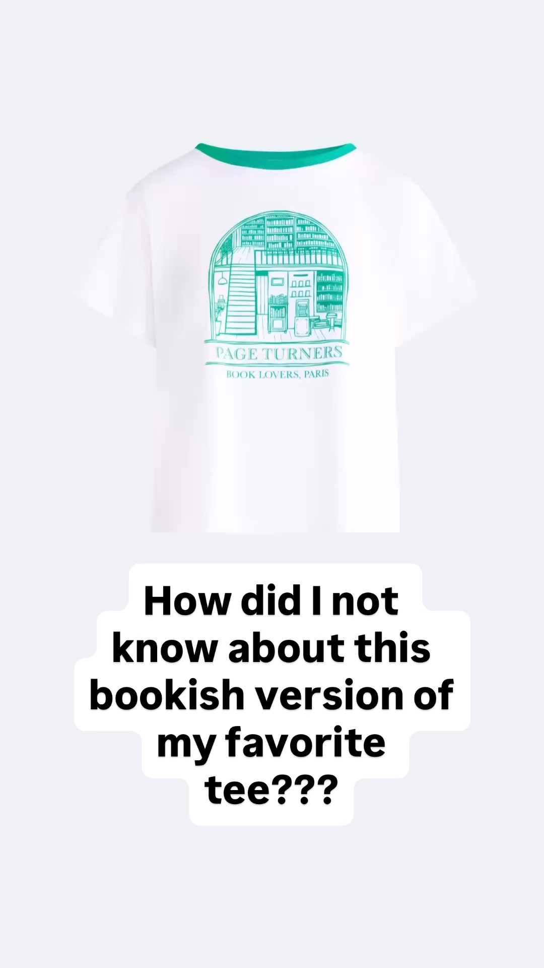 I didn’t realize it till now, but my favorite $6 boxy tee comes in this bookish version! It’s my two favorite things in one! 😍