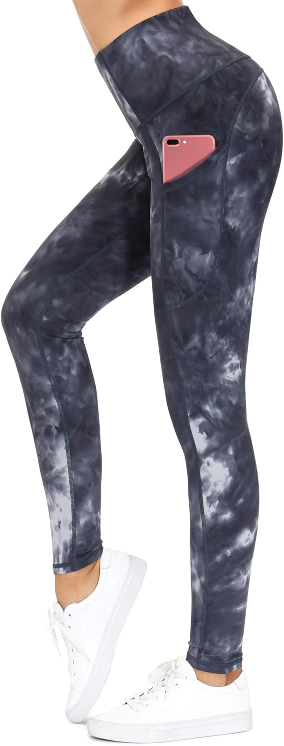 Dragon Fit High Waist Yoga Leggings with 3 Pockets,Tummy Control Workout Running 4 Way Stretch Yo... | Amazon (US)