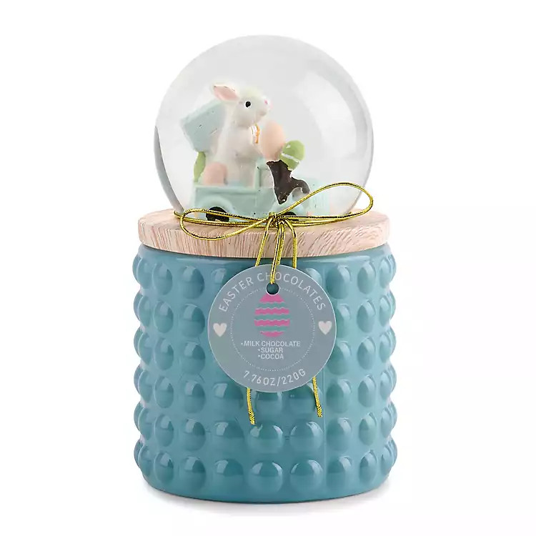 Blue Easter Chocolates 1-Wick Globe Jar Candle | Kirklands