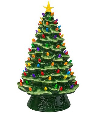 Nostalgic Ceramic LED Tabletop Christmas Tree, 18" | Dillard's