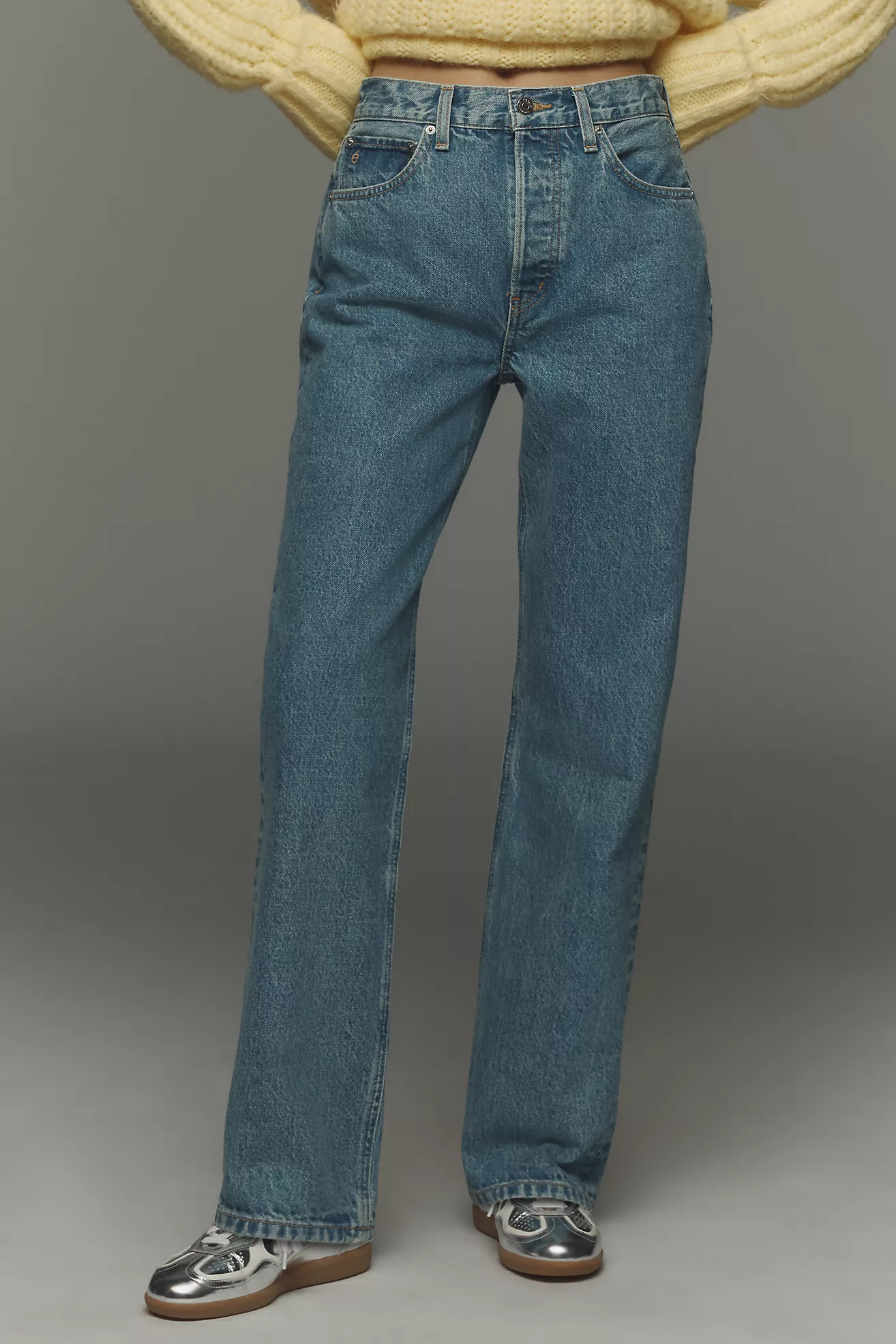 Ética Leia Ultra High-Rise Straight-Leg Jeans | Anthropologie (US)