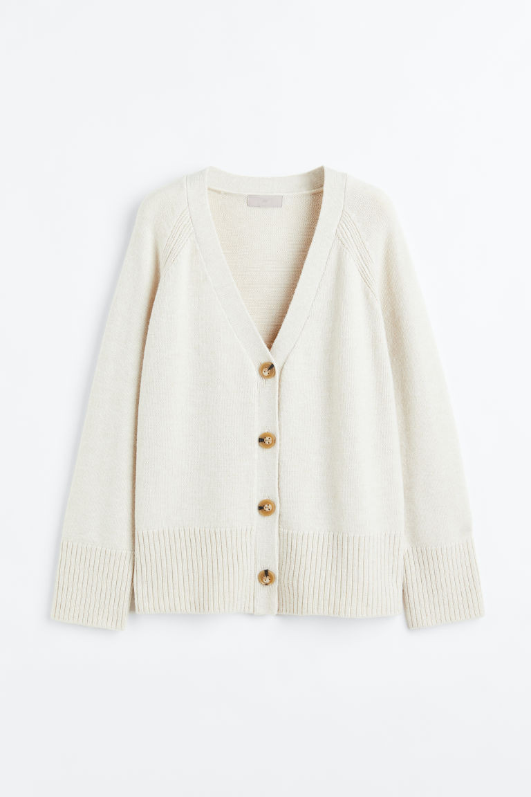 H & M - Oversized Cardigan - White | H&M (US + CA)