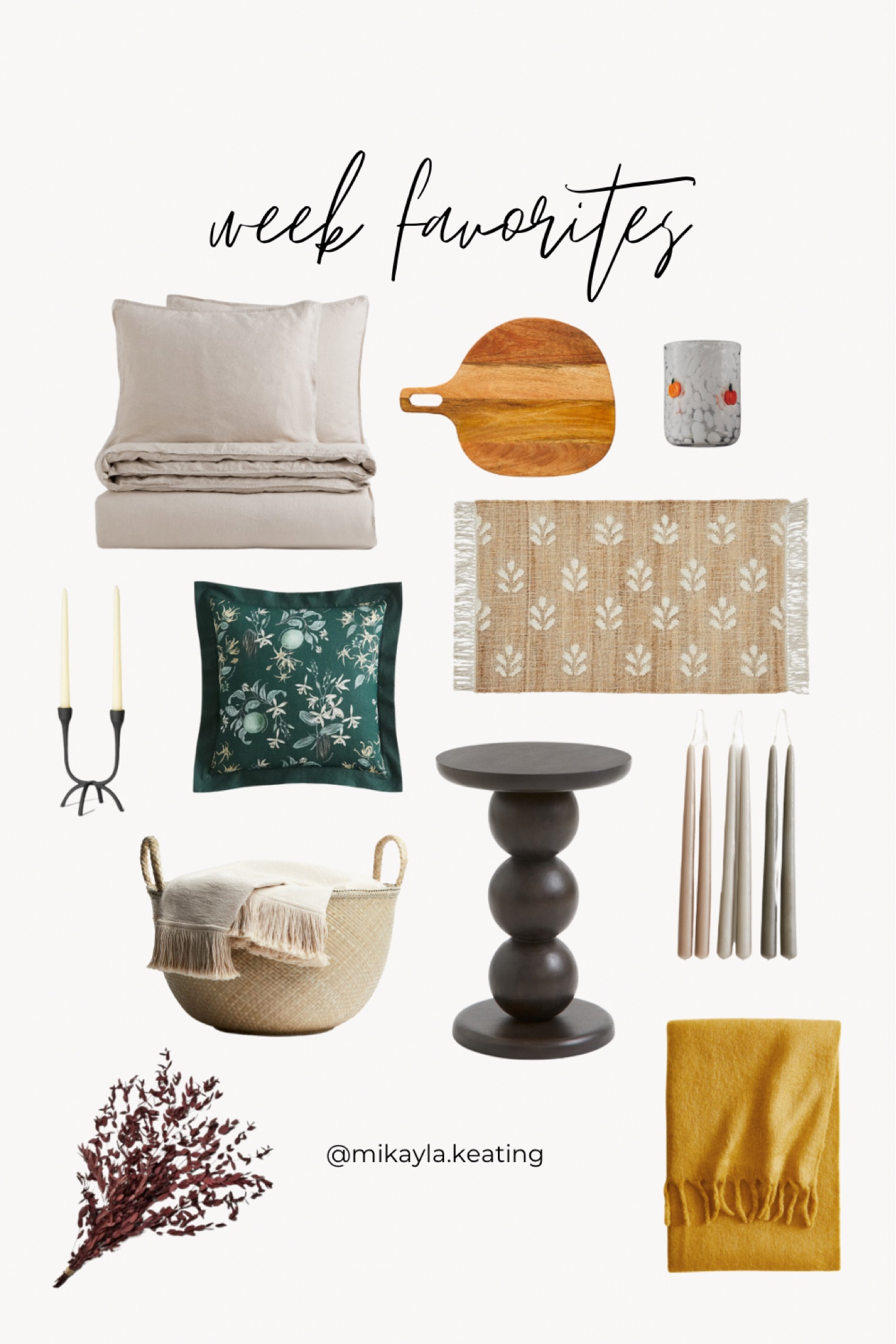 Mid Week Favorites

Home decor, living room, rug, bedding, side table, candle, basket, faux fall floral, kitchen, icon glassware, pillow

#LTKHome #LTKStyleTip