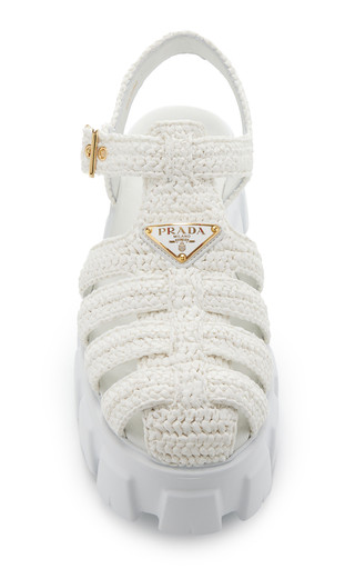 Monolith Raffia and Rubber Fisherman Sandals | Moda Operandi (Global)