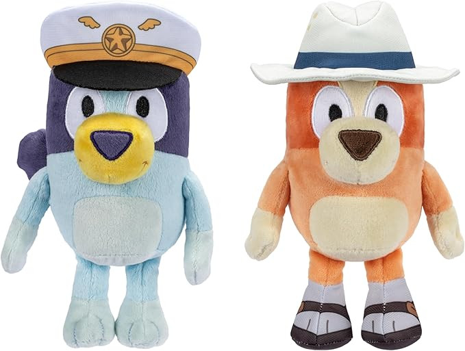 Bluey Plush Stuffed Animals Pack of 2, 16-23”, Soft, Captain and Holiday Plush Figure Toys, Cud... | Amazon (US)