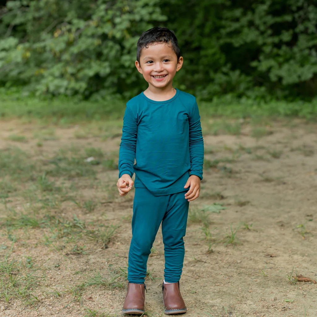Long Sleeve Pajamas in Loch | Kyte Baby