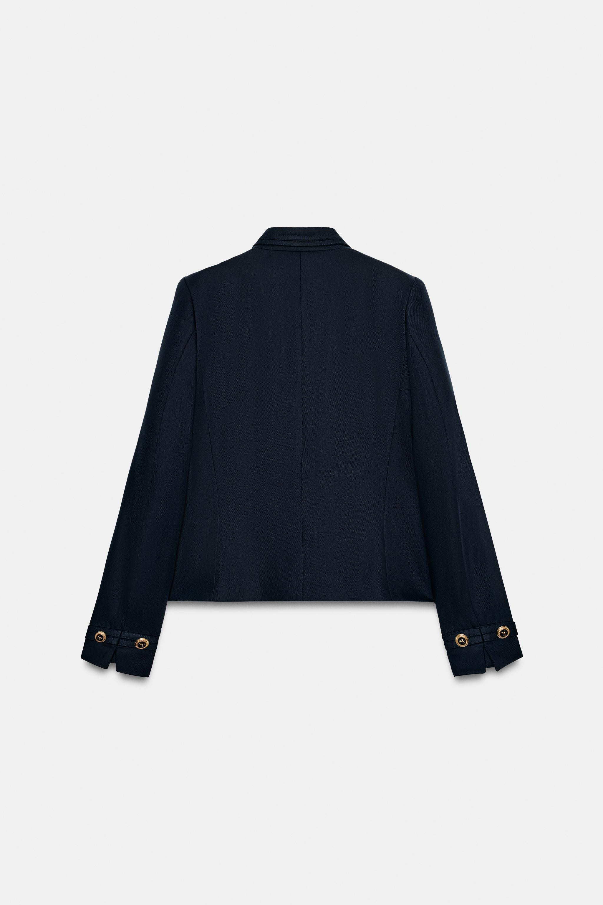 TAILORED BLAZER WITH GOLDEN BUTTON | Zara UK